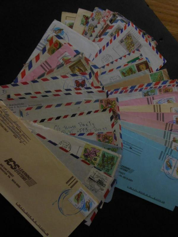 GUYANA : Very interesting collection of all only Commercial mail. A total of 245