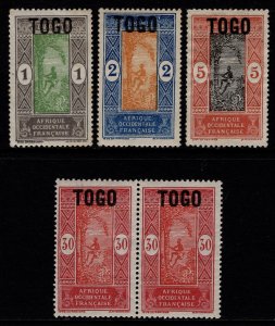 Togo 1921 French Admin., Stamps of Dahomey Optd., Part Set [Unused]