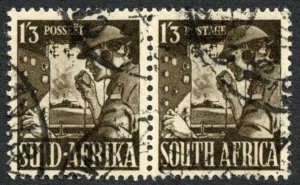 South Africa SG94 1/3 Blackish Brown 1941 War Effort Cat 10 pounds