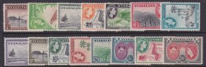 Nyasaland, Scott 97-111 (SG 173-187), MHR