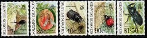 SOLOMON ISLANDS SG687/91 1991 CROP PESTS MNH