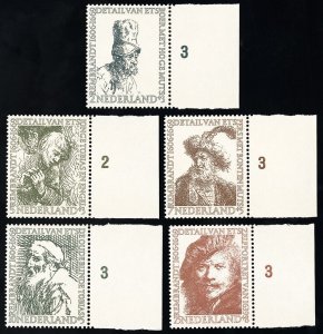 Netherlands Stamps # B291-5 MNH XF Scott Value $41.00