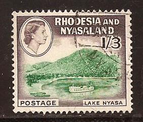 Rhodesia & Nyasaland  #  166  used .