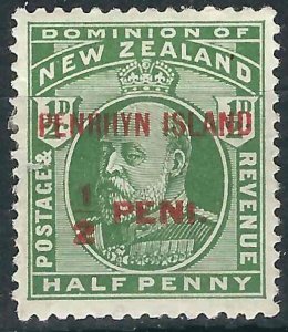 Penrhyn Is. 5a SG 9a (missing period) MHR VF 1902 SCV $180.00