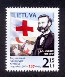 Lithuania Sc# 1000 MNH 150th Anniv. International Red Cross