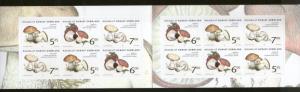 Greenland 2005 Mushrooms Fungi Plant Sc 2297a-d,2298 Booklet MNH # 5145