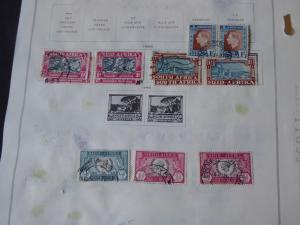 South Africa Classic Stamp Collection on Album Pages