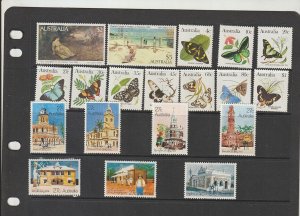 Collection of 2 Sets + 2 High Values Butterflies Art Post Offices 1979-1983MNH