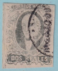 MEXICO 8 1861 HIDALGO USED INTERESTING CANCEL NO FAULTS VERY FINE! RHB