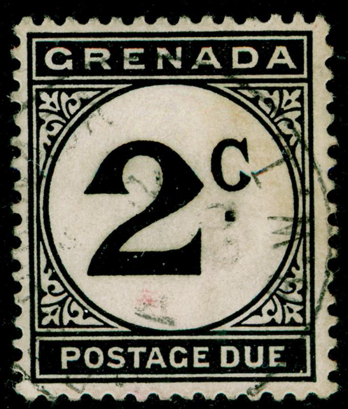 GRENADA SG D15, 2c black, FINE USED. Cat £12.