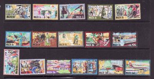 Malta-Sc#592-607-Unused NH set-1981-