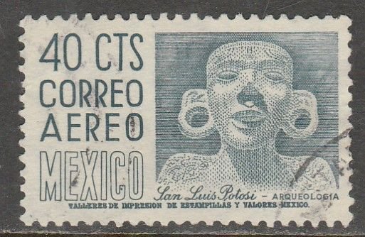 MEXICO C220D, 40¢ 1950 Definitive 2nd Printing wmk 300 USED. VF. (1538)