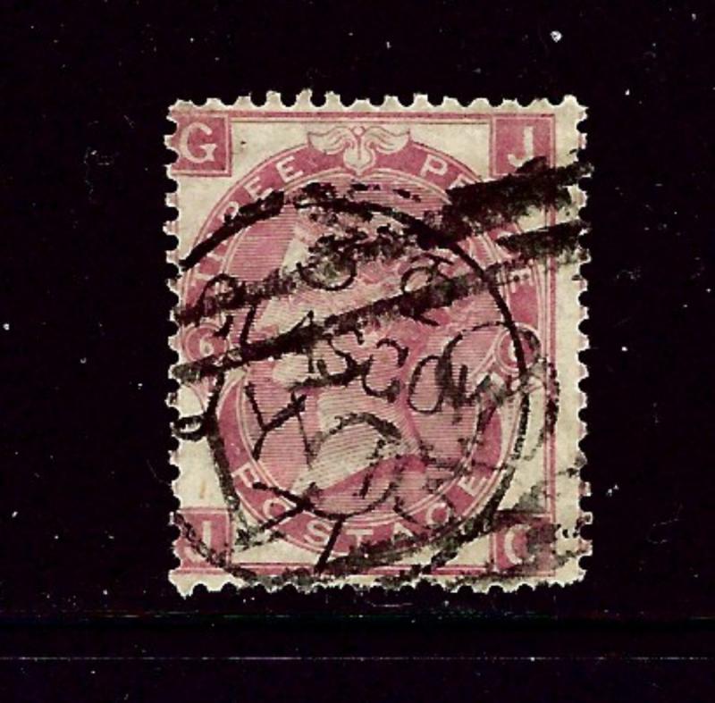 Great Britain 49 Used Plate #6 1867 issue few short perfs