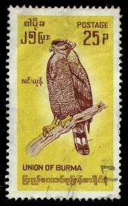 Burma #204 Crested Serpent Eagle; Used (1.25)