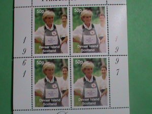 SCOTLAND STAMP-1997-DIANA- PRINCESS OF WALES -RED CROSS-MINT-NH  S/S  SHEET