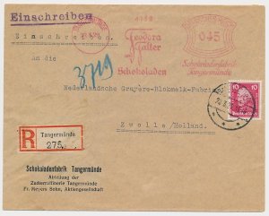 Registered meter cover Deutsches Reich / Germany 1929 Chocolate factory