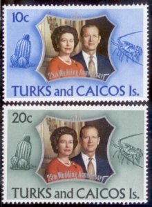 Turks and Caicos Islands 1972 SC# 257-8 MNH-OG E48