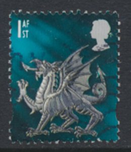 Wales  GB  1st Dragon   SG W84  Used    SC#  14  see details