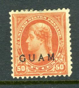 Guam #11 Overprint Issue of War of 1899 (Mint Heavy Hinged)    cv$350.00