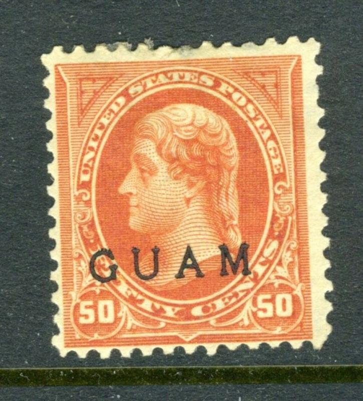 Guam #11 Overprint Issue of War of 1899 (Mint Heavy Hinged)    cv$350.00