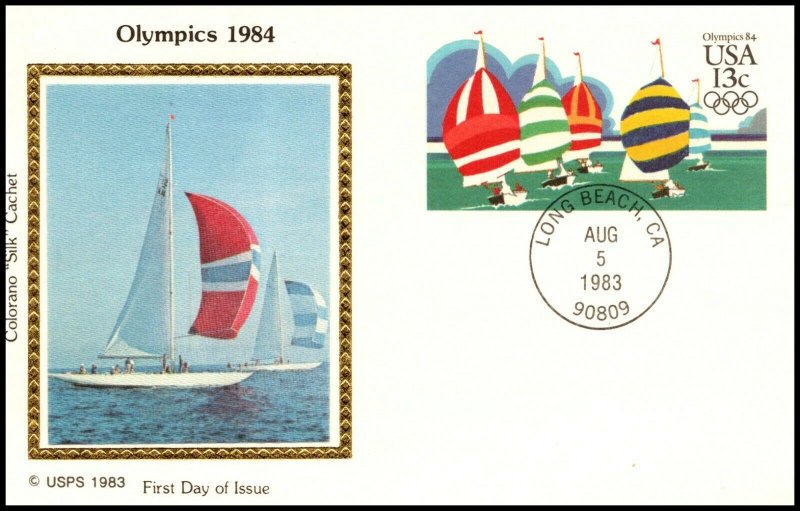 Scott UX100 13 Cents 1984 Olympics Colorano FDC Unaddressed