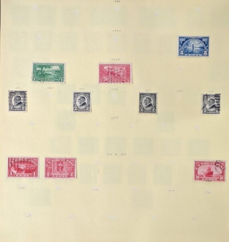 EDW1949SELL : USA Old Time mostly Used collection on pages just as received. 