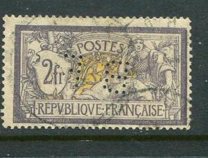 France #126 BF Perfin Used