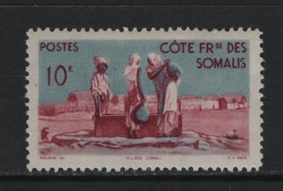 SOMALI COAST, 263, HINGED, 1947, SOMALI VILLAGE