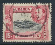 Kenya Tanganyika Uganda KUT SG 137b perf 13¾ x 13¼    - Used  see details 