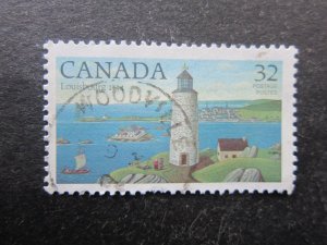 Canada #1032 CDS Cancel Woodville ONT  Lighthouses  Nice stamps {ca1725}