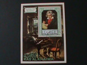 ​RAS ALKHAIMA- PAINTING-LUDMIG BAN BEETHOBEN-BY JOSEPH C. STIELER CTO S/S-VF