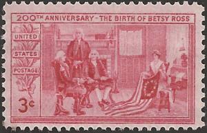 # 1004 MINT NEVER HINGED BETSY ROSS