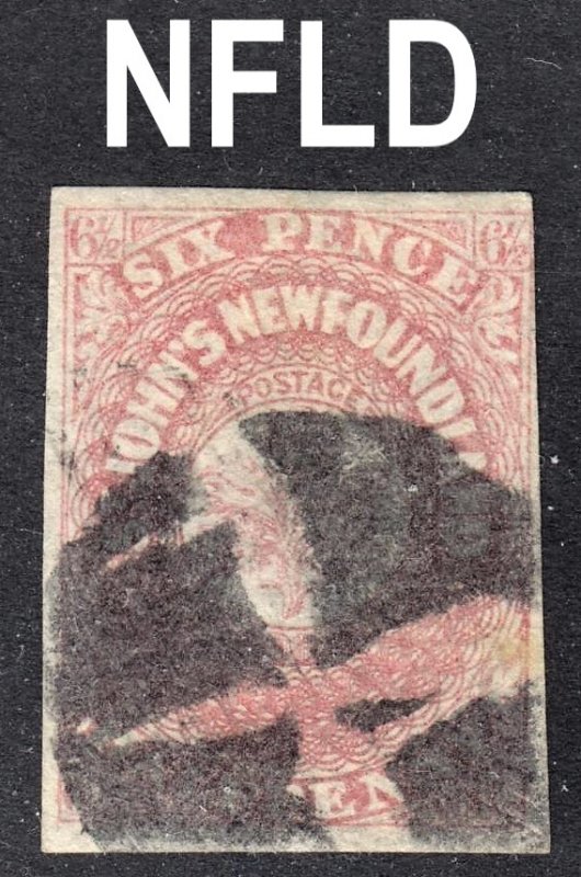 Newfoundland Scott 21 F to VF used with a fancy cancel.