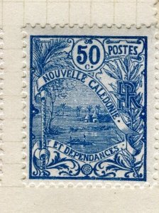 FRENCH COLONIES; NEW CALEDONIA 1922 early Bird issue Mint hinged 50c. value