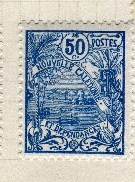 FRENCH COLONIES; NEW CALEDONIA 1922 early Bird issue Mint hinged 50c