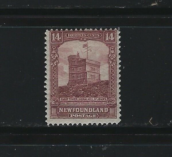 NEWFOUNDLAND - #155 - 14c CABOT TOWER MINT STAMP MLH