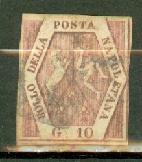 KN: Italy Two Sicilies 5 used CV $190