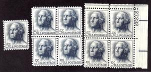 1213 Mint,OG,NH... Single, Block, and Plate Block of 4... SCV $2.25