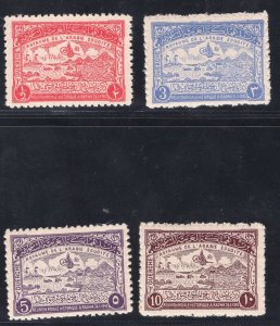 MOMEN: SAUDI ARABIA SC #173-176 1945 MINT OG NH LOT #65634