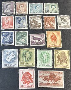 AUSTRALIA # 314-331-MINT NEVER/HINGED--COMPLETE SET--1959-64(lotL)