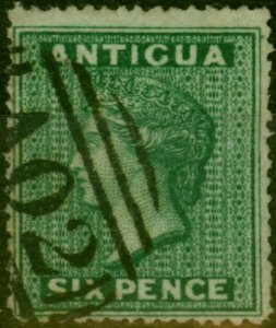 Antigua 1862 6d Blue-Green SG1 Fine Used