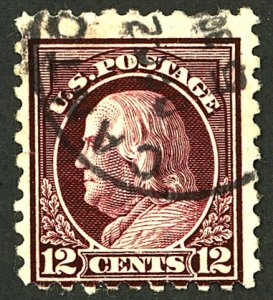 U.S. #435 USED THIN ON REVERSE