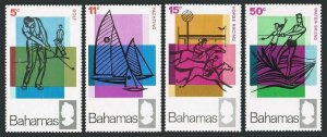 Bahamas 272-275,hinged.Michel 277-280. Tourism 1968.Golf,Yachting,Horse racing,