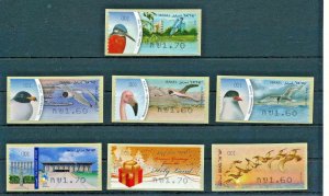 ISRAEL 2010 YEAR SET ATM LABELS MACHINE # 1  MNH 