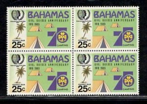 BAHAMAS SC# 573 BLK/4 FVF/MNH