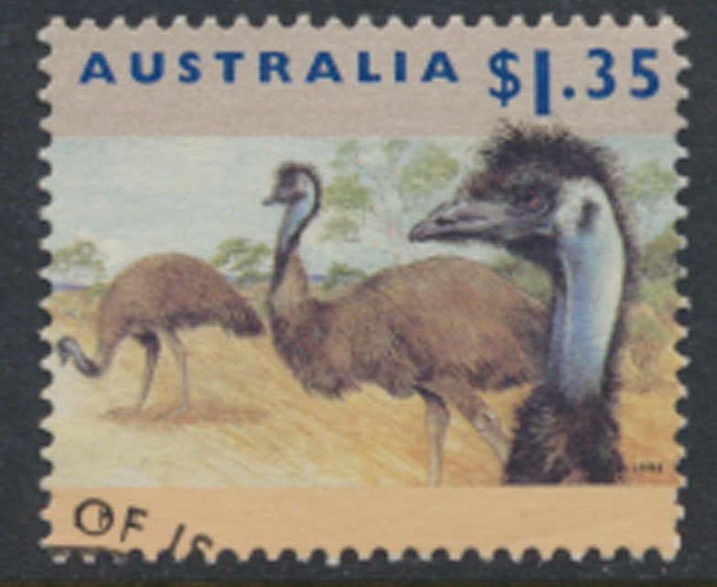 Australia SG 1371 Used Emu SC# 1287 w/ first day issue cancel see scan