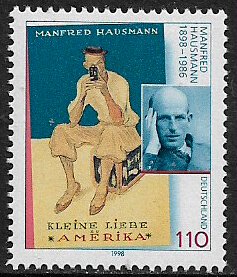 Germany #2015 MNH Stamp - Manfred Hausmann, Author