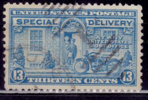 United States 1944, Special Delivery, Postman and Motorcycle, 13c, sc#E17, used