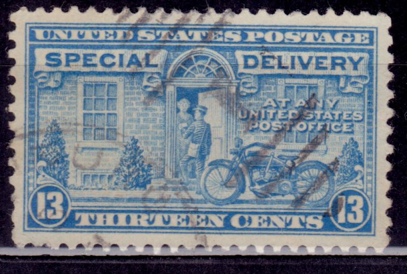United States 1944, Special Delivery, Postman and Motorcycle, 13c, sc#E17, used