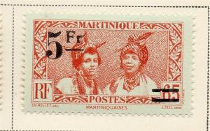 Martinique 1945 Early Issue Fine Mint Hinged 5F. Surcharged 324764